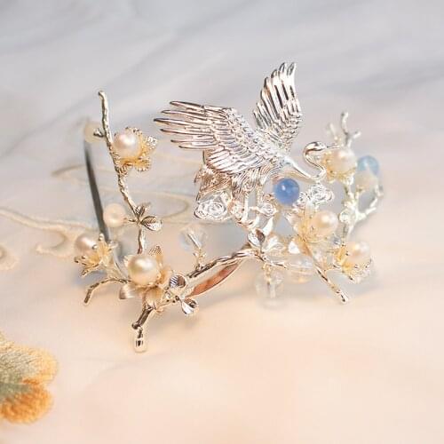 Chinese style vintage silver Phoenix tassel handmade Hairpin hair Comb hair sticks Hair accessories Headwear
