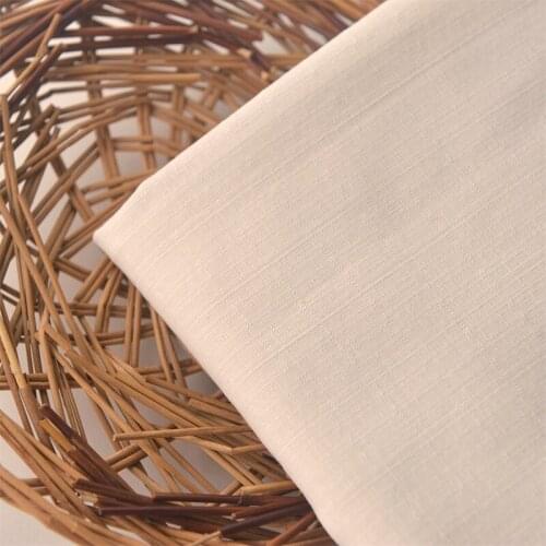 High quality cotton fabric Beige dark grid tissu Dress Gown skirt material