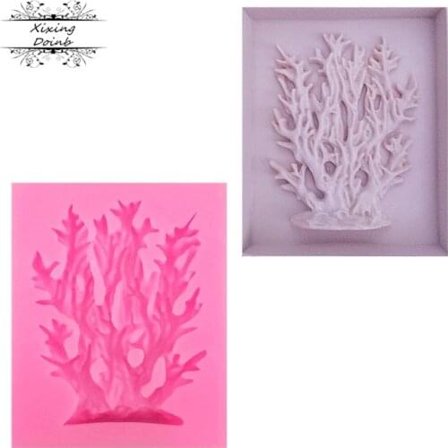 1Pcs Seaweed Silicone mold fondant mold cake decorating tools chocolate mold