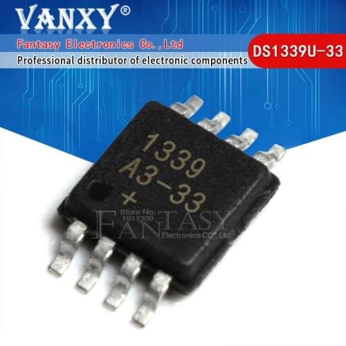10pcs DS1339U-33 DS1339U-33+ DS1339U33 DS1339U DS1339 MSOP8