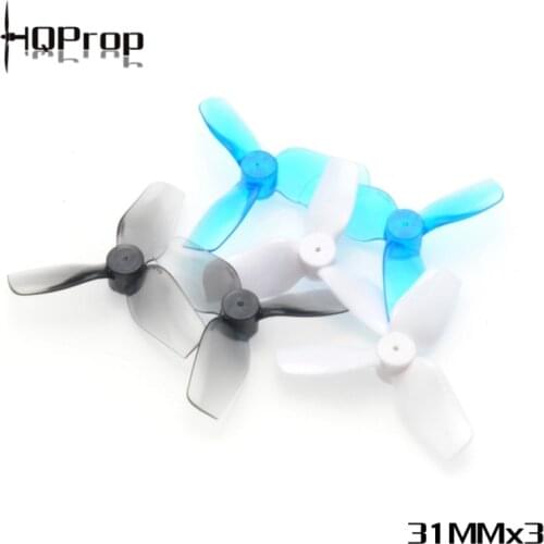 2Pairs HQProp 31MMX3 1.2inch 3-Blade Propeller 1mm Shaft for RC FPV Racing Freestyle Micro Tinywhoop Drones