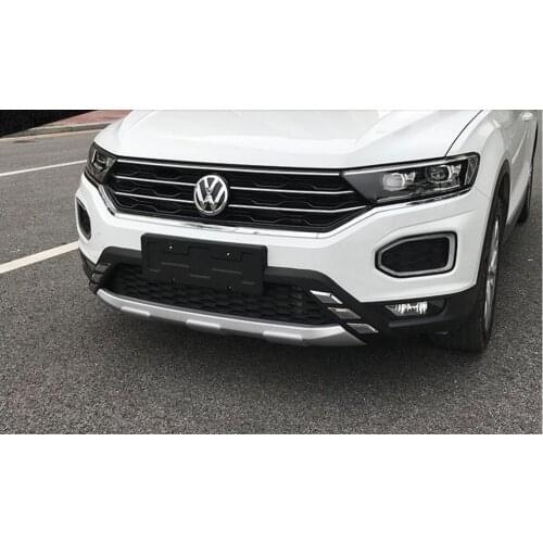 ABS Front + Rear Bumper Protector Guard Skid Plate Fit For Volkswagen T-ROC TROC 2018 2019