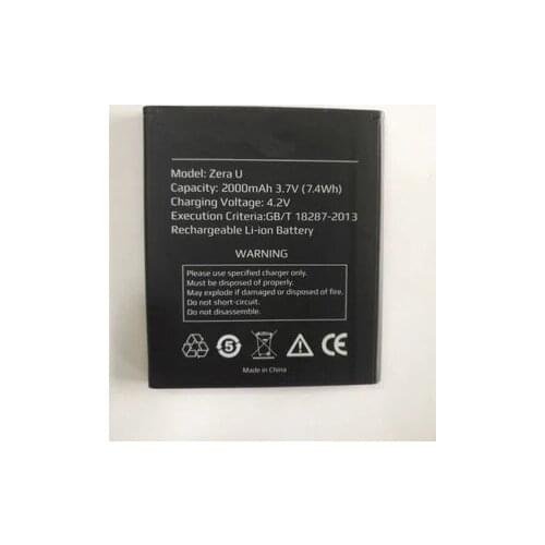 NEW I 2000mAh cell phone Battery For Highscreen Zera U Phone with phone stander