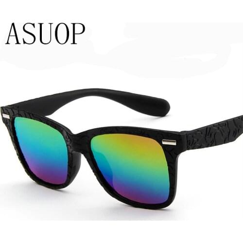 ASUOP2019 new fashion men and women children sunglasses pattern children square glasses classic brand retro design UV400 goggles