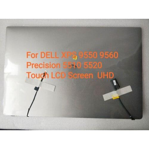 Free shipping For Dell XPS 15 9550 9560 Precision M5510 M5520 15.6" 4K 2160p UHD Full LCD Touch Screen Assembly 0HHTKR