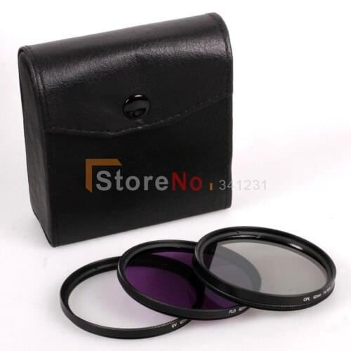 4 in 1 58mm Filter kit UV FLD CPL Circular + Filter Case bag for Camera Rebel T4i T3i T3 T2i T1i XT XS XSi 18-58mm