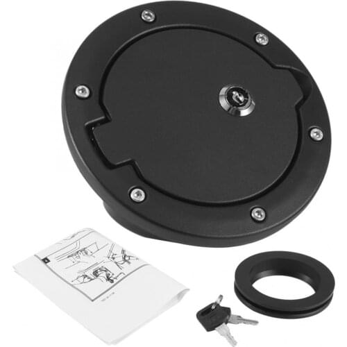 Fuel Tank Gas Cap Cover with Lock Fits for Jeep Wrangler JK 4-Door 2-Door 2007-2017 car accessories