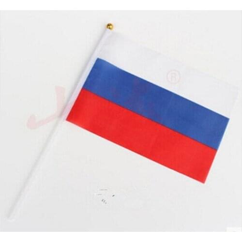 14 * 21 cm Russia hand signal waving flag small banner flags