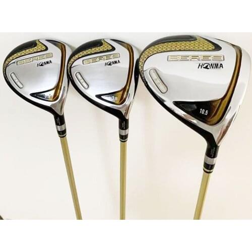 Mens Golf Clubs Honma Beres s-07 2 star golf Wood set Driver+2 Fairway Wood with graphite golf Shaft R S or SR flex headcover