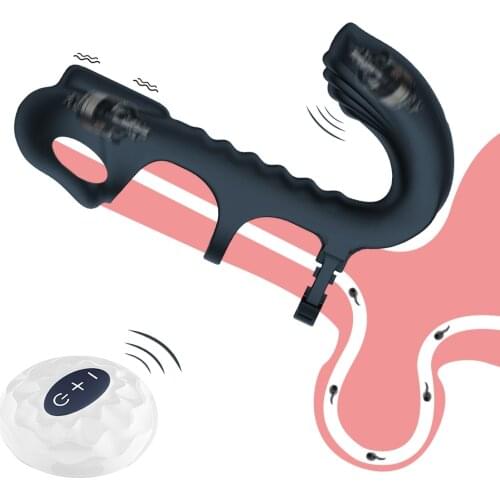 Soft Delayed Ejaculation Penis Ring Adult Products Silicone Cock Ring Glans Vibration Stimulator Erotic Sex Toys for Couple