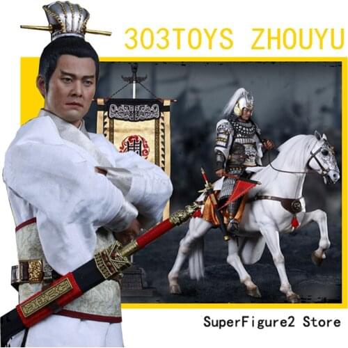 303TOYS NO.118 218 318 Three Kingdoms Series Banner Suite of Zhou Yu With Horse Deluxe Ver