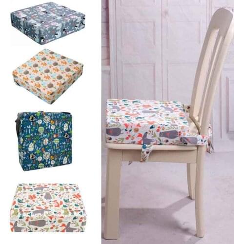 Portable High Chair Pad Booster Travel Dining Room Adjustable Detachable Washable Thicken Sponge Seat Cushion for Toddler Kids