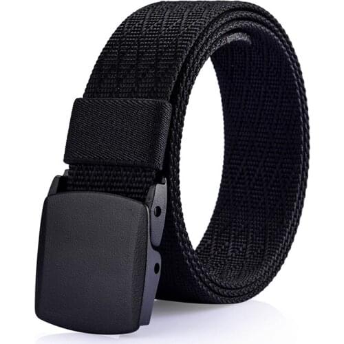 Fashion Men Belt 2021Nlyon Belts Adjustable Belt Men Outdoor Travel Tactical Casual Waist Belt with Plastic Buckle for Women