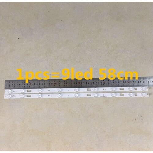 1set=2pieces LED Backlight strip For D32TS7202 bar light 32HR331M09A5 V1 Led strip 1pcs=580MM 9Led lamps