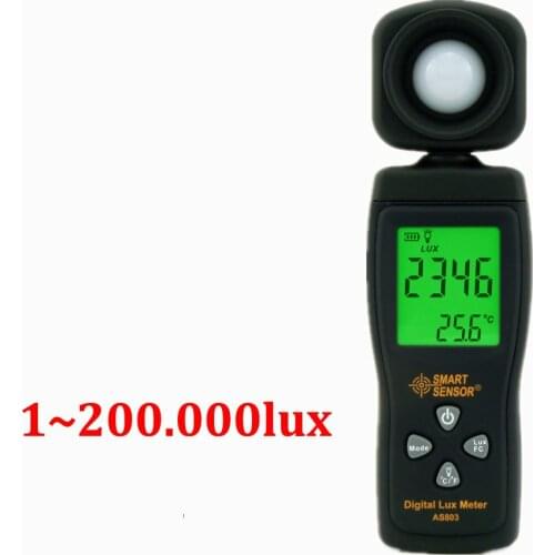 Smart Sensor Digital photography Mini spectrometer actinomete Lux Meter light meter Luminance tester 1-200,000 Lux tools