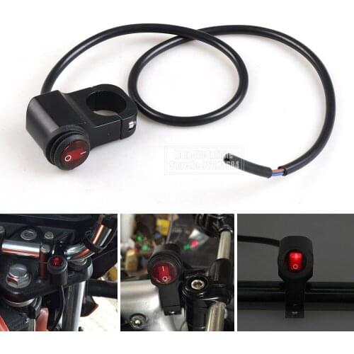 Waterproof Motorcycle Switch Aluminum Alloy Modified Switch Headlamp Double Flash Steering 12V One In Two Out Switch Three Wire