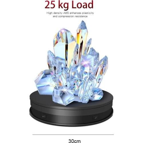 20/30CM Rotate Display Stand 360° Electric Rotary Table 20~25KG Load Noiseless Studio Shooting Swivel Base Photography Turntable