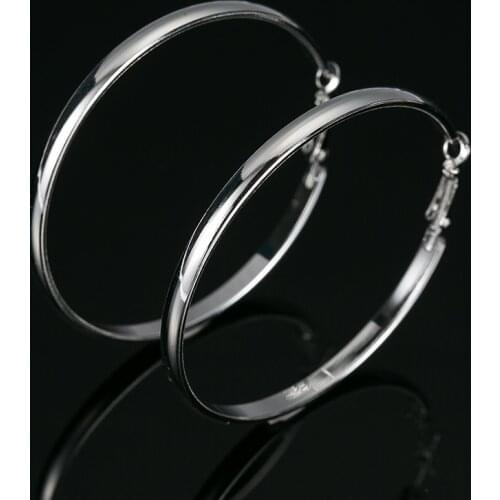 2017 TOP Popular Circle Simple Stylish Round Hoop Earrings Loop Celebrity Brand Office Party Gifts Jewelry Christmas Gift E262