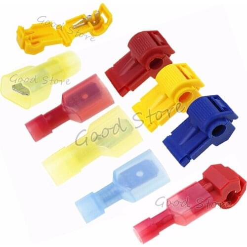 30SETS 22-10AWG 0.5mm-6mm Kit Tool Set Wire Cable Connectors Terminals Crimp Scotch Lock Quick Splice Electrical Car Audio