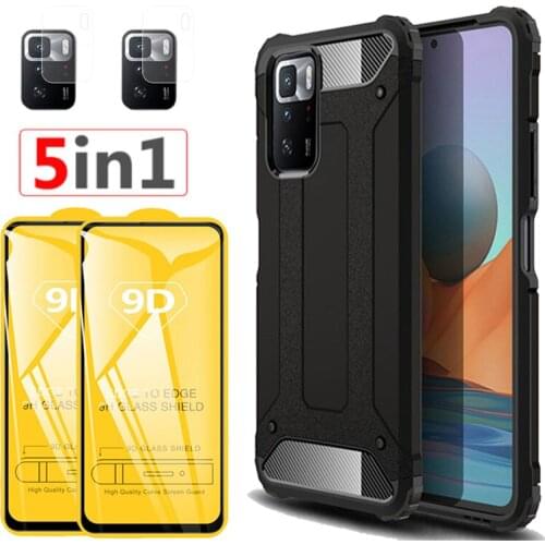 5in1 Armor Smartphone Case For Xiaomi Poco X3 GT Case Shockproof Cover Poco X3 GT NFC Pro F3 Silicone Bumper on Poco X3GT Cases