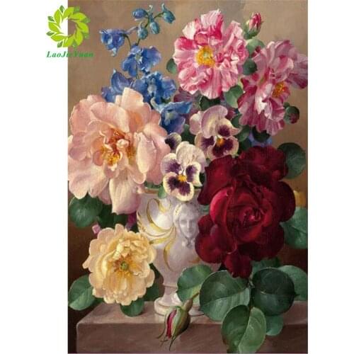 Diamond Painting Colourful flowers Diamond Embroidery Full Set Landscape Diamond Mosaic Rhinestone Picture Diamond Art Kit