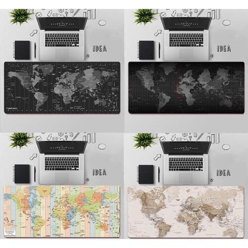 Gaming Mouse Pad Large Mouse Pad PC Gamer Computer Mouse Mat World Map Big Mousepad Keyboard Desk Mat XXL Carpet Mause Pad
