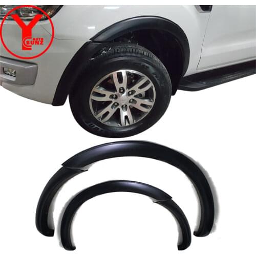 Matte Black Fender Flares For Car Styling Mudguard Mud Guard For Ford Everest Endeavour 2016 2017 2018 2019 Wheel Arch YCSUNZ