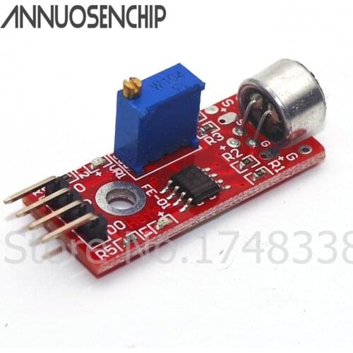2pcs High Sensitive Microphone Sound Sensor Detection Module For Arduino AVR PIC 5V DC Power Supply Analog Output Module