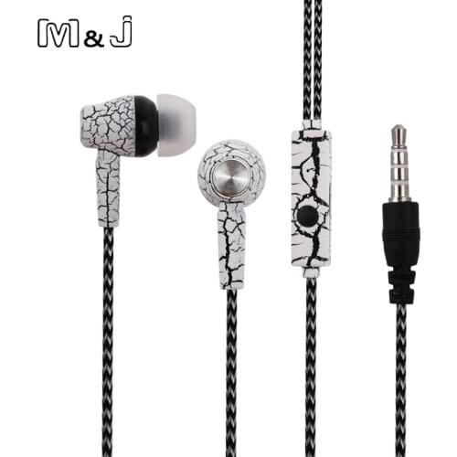M&J A11 In Ear Crack Earphone Super Deep Bass Studio Monitor Stereo Headset Music Earbuds With Microphone For PC iPhone Samsung
