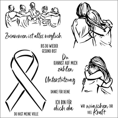 14x14 People Embrace Transparent Silicone Rubber Stamp And Metal Die Sheet Cling Scrapbooking DIY Cute Pattern Photo Album