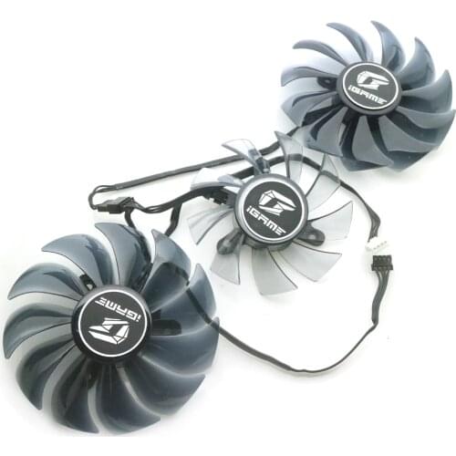 PVA080E12R 12V 0.5A VGA Fan For iGame RTX 2060 2070 2080 2080Ti GTX 1660ti 1660 Graphics Card Cooling Fan 4Wire 4Pin