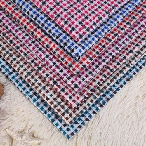 100*150cm Plaid Printed Shirt Fabric Home Decoration Sofa Tablecloths Material DIY Sewing Patchwork Cloth By The Meter