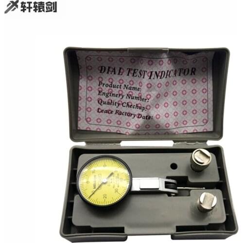 Accurate Dial Gauge Test Indicator Precision Metric with Dovetail Rails Mount 0-40-0 0.01mm Universal Measuring Instrument Tool