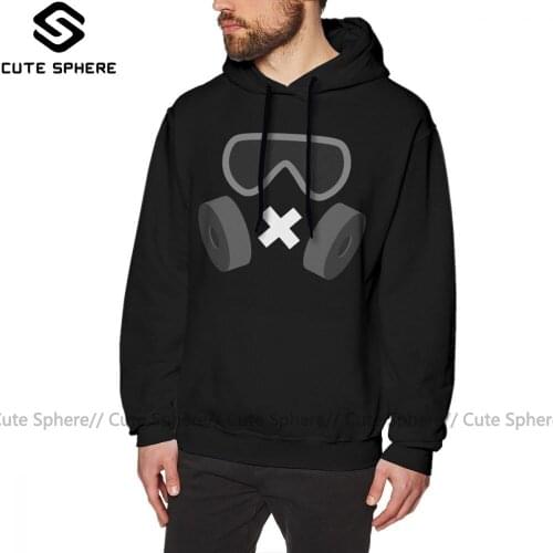 Rainbow Six Hoodie Mute Hoodies Black Casual Pullover Hoodie Winter Male X Long Sleeve Cotton Streetwear Hoodies