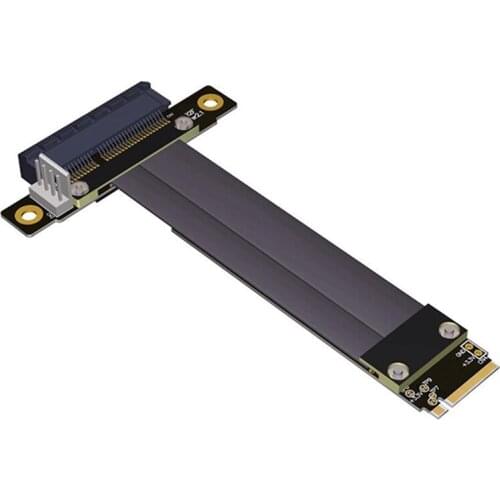 R42SF PCIe X4 3.0 Extension Cable PCI Express 4X to M.2 M Key 2280 Riser Card Gen3.0 Extender Line 32G/Bps