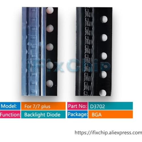 100pcs/lot D3702/D4602 For iphone 7/7 plus LED Backlight Back light boost Diode IC Chip