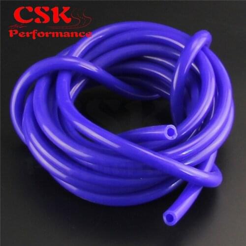 12mm ID Silicone Vacuum Tube Hose 5 Meter / 16Ft Length - Blue / Black / Red