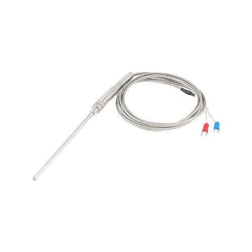 2 Meters Spade Terminal K Type 0-400C Thermocouple Temperature Sensor Probe