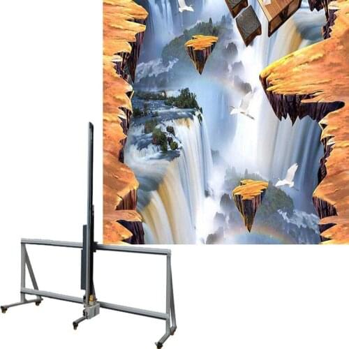 4 Color High Resolution Direct To Wall Inkjet Printer 3D Wall Vertical Printer Wall Printer