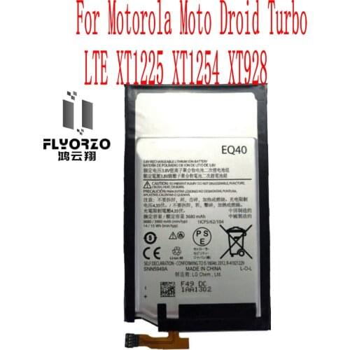 New High Quality 3900mAh EQ40 Battery For Motorola Moto Droid Turbo LTE XT1225 XT1254 XT928 Cell Phone