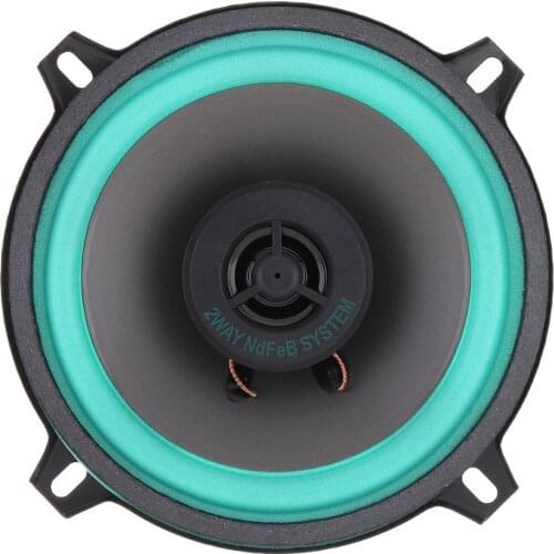 Auto Audio Music Stereo Full Range Car Coaxial Speaker Full Range Speakers Replacement Easy Install 5 Inch 12V 100W 5" 2 Way