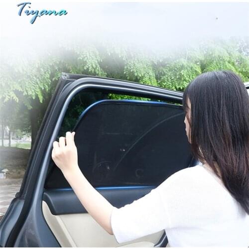 Car Sunshade Curtains Side Windows Magnetic Sun Heat Insulation Side Windows Car Sun Visors Special Privacy Protection Curtains