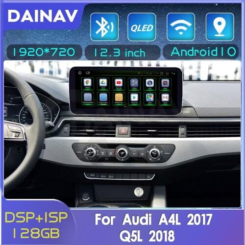 12.3 Inch Android Anti-glare Screen Car Radio For Audi A4L 2017 Q5L 2018 Navigation Multimedia Player Stereo Receiver CarPlay