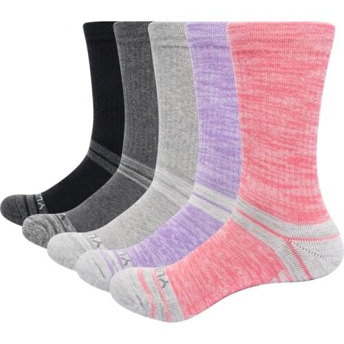 YUEDGE Brand Womens Cute Fashion Colorful Cotton Cushion Comfortable Breathable Casual Crew Thick Winter Warm Socks( 5 Pairs/Pa