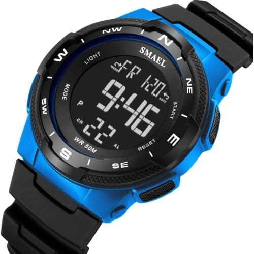 SMAEL Fashion Casual Men Watches Big Dial Men Sports Watches Men LED Digital Watches Mens Watches Relogio Masculino reloj hombre