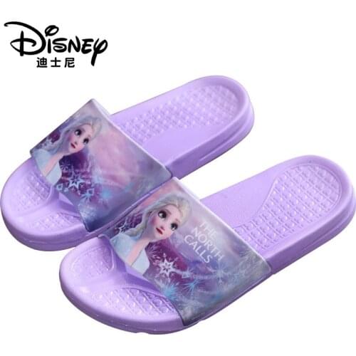 Disney autumn cartoon childrens slippers outer wear beach non-slip home bathroom flip-flop Frozen car boys girls slipper