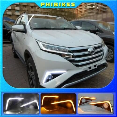 For Toyota Rush 2019 2020 LED Daytime Running Lights Fog Lamp Cover DRL