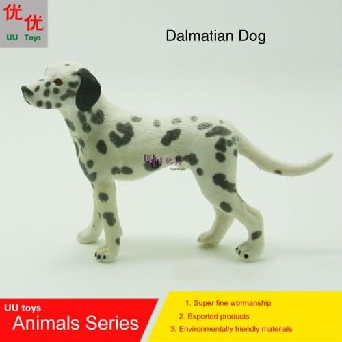Hot toys:Dalmatian Dog simulation model Animals kids toys children educational props