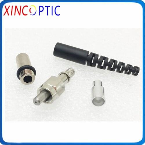 SMA905 Hegaxon Type Fiber Optic Connector,SMA905 with Metal Ferrule(600um BGIR600/660-960-AC) Connector with Metal Boot