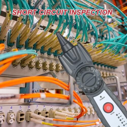 Wire Tracker Multifunctional RJ11 RJ45 Cable Tester Telephone Network Line Finder with Headphone for Network Maintenance